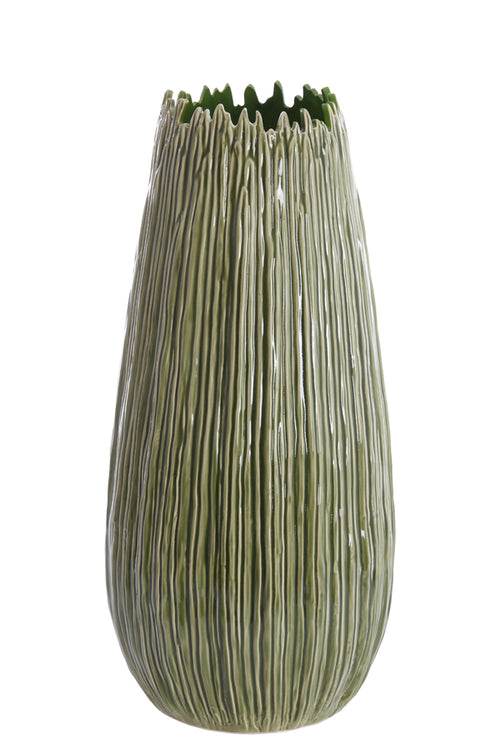 Light & Living vaas KOPRA - Ø30.5x65cm - groen - vtwonen shop