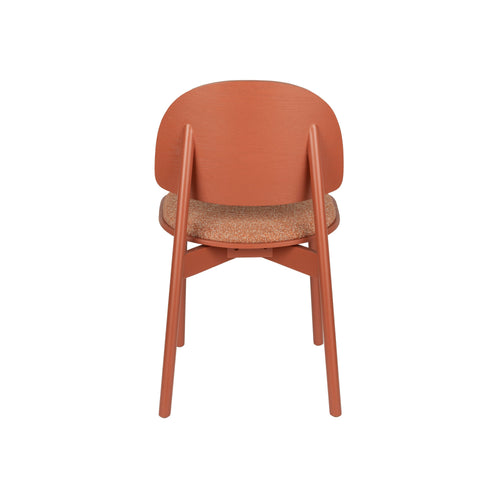 Zuiver Sunrise Eetkamerstoelen Hout Rood - Set van 2