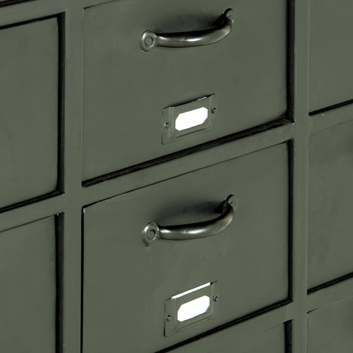 Giga Meubel Ladekast - Groen Metaal - 88x37x88cm