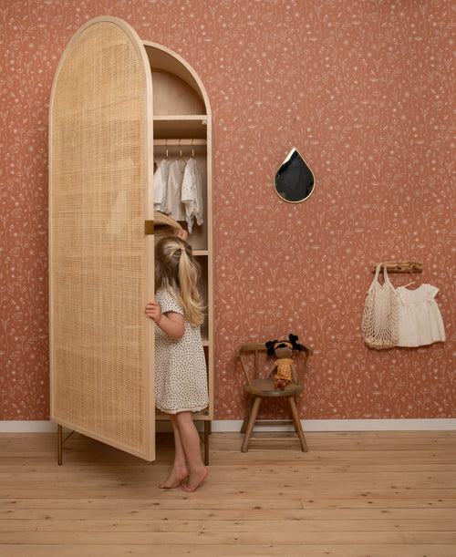 Little Dutch Vliesbehang - Wild flowers Rust - Oranje - 10mx53cm - vtwonen shop