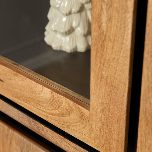 Starfurn  vitrinekast RichWood - bruin - 45x100x200cm - vtwonen shop