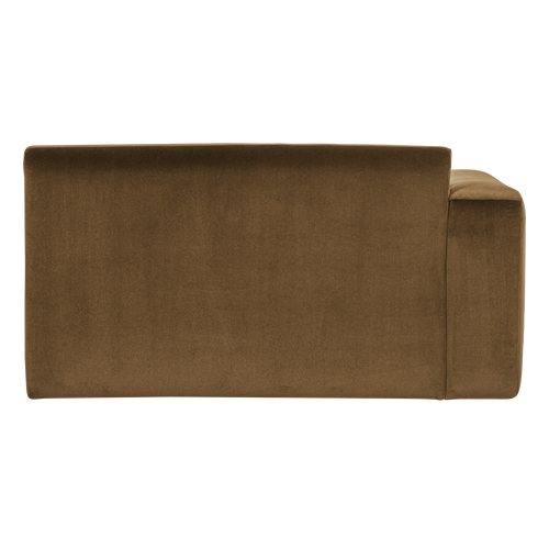 WOOOD 1,5-zits bank arm links Mojo Base - Velvet - Honinggeel - 74x145x97
