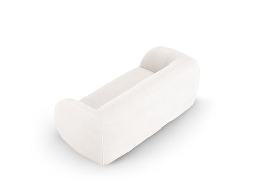 Cosmopolitan Design Bank Essen 2-zits, boucle, wit - 95x210x86cm