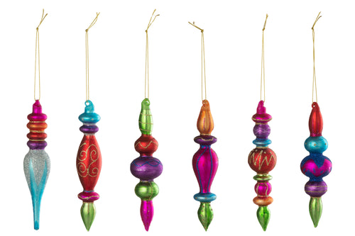 J-Line kerstbal - glas - mix - doos van 6 - vtwonen shop