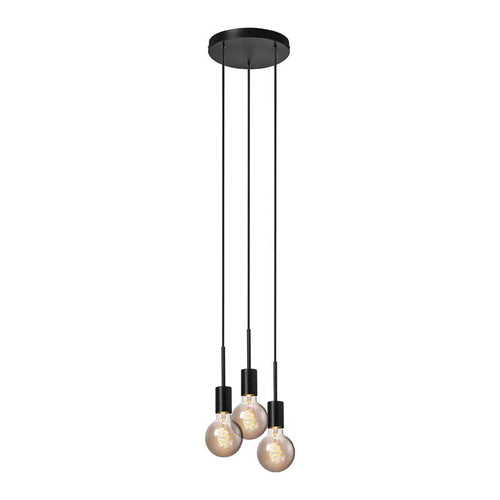 Nordlux Paco Hanglamp - 3-lichts E27 - Zwart - vtwonen shop
