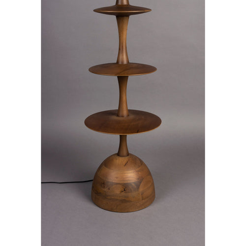 Dutchbone Cath Vloerlamp Hout Bruin - vtwonen shop