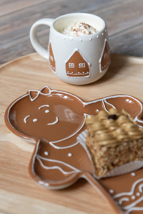 J-Line dienblad Cookie - keramiek - wit - 2 stuks - vtwonen shop