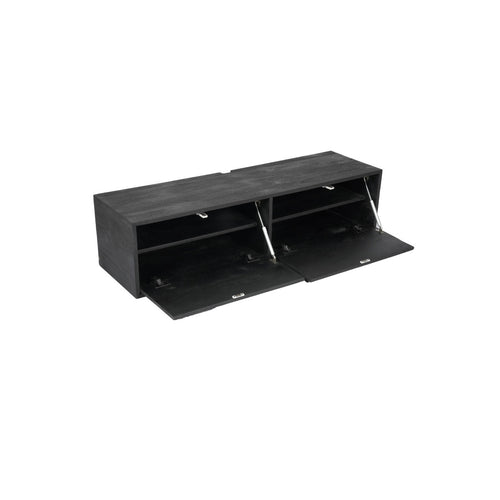 StarFurn Zwevend Tv-meubel Vision - Zwart Hout - 120x35x30cm
