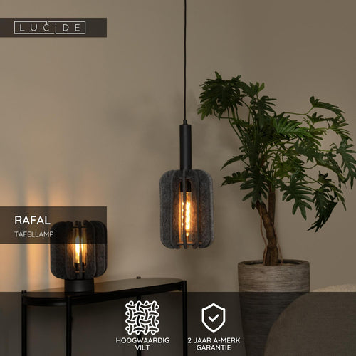 Lucide tafellamp RAFAL - 1xE27 - Grijs