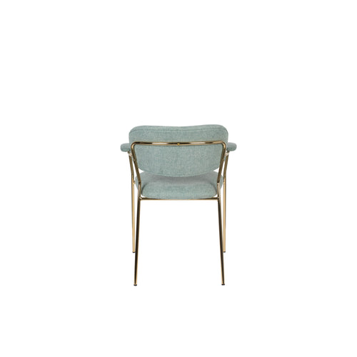 Housecraft Living Jolien Eetkamerstoelen armleuning Goud/Lichtgroen - Set van 2 - vtwonen shop