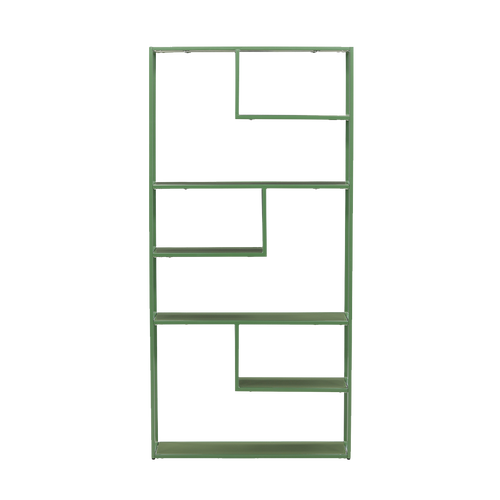 Nest living Jaxx Metalen Boekenkast Groen - 164 x 80 cm - vtwonen shop