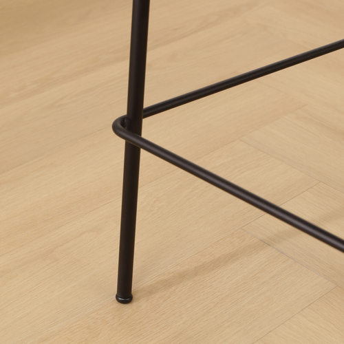 Nolon Jasmijn Barkruk Beige Melange - Zwart - 65 cm