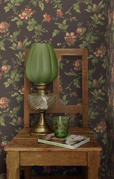Borastapeter behang vintage bloemen bruin en groen - 53 cm x 10.05 m - 660055 - vtwonen shop