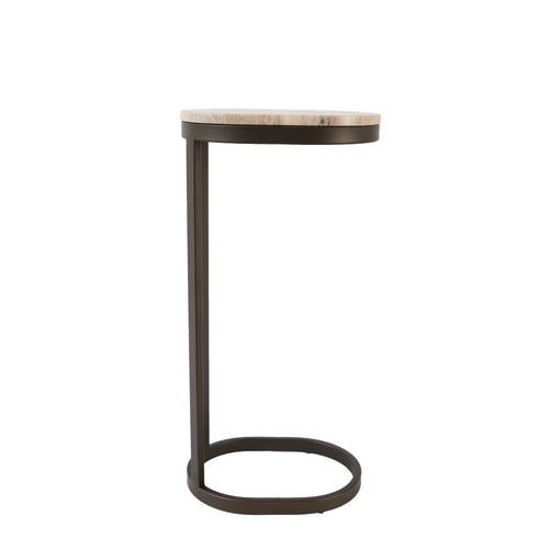 Light & Living bijzettafel Luro - bruin - Ø30cm