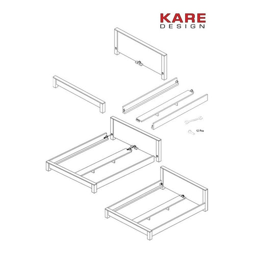 Kare Design Bed Puro hoog - 180x200cm - vtwonen shop