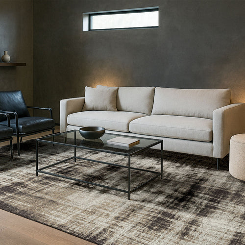 Lola&Moi vloerkleed Night Road - zwart - 170x240cm