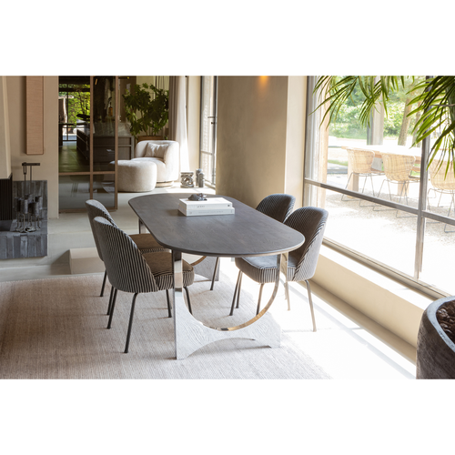 WOOOD design tafelpoot Zaandam - Metaal - Chrome - 1 stuks - 72x79x10 - vtwonen shop