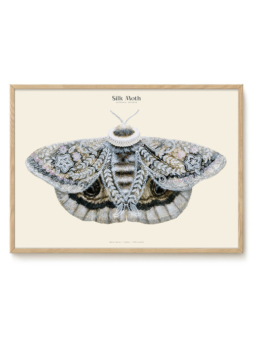 Matos - W. Morris inspired - Silk Moths No.5 - PSTR studio Kunst Poster - vtwonen shop