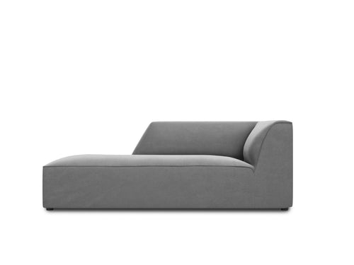 Micadoni linker meridiaan Ruby flueel, grijs - 180x93x69cm