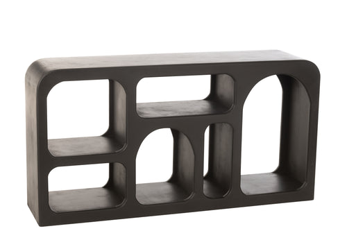 J-Line console Cave - hout - zwart - vtwonen shop