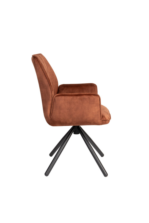 Housecraft Living Jamie Eetkamerstoelen met armleuning Rust/ Bruin - Set van 2 - vtwonen shop