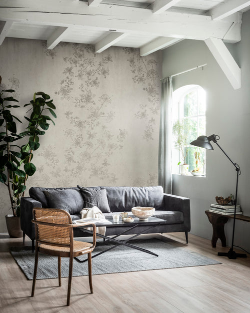 vtwonen Fotobehang Wild Flower Concrete - 280x300cm - vtwonen shop