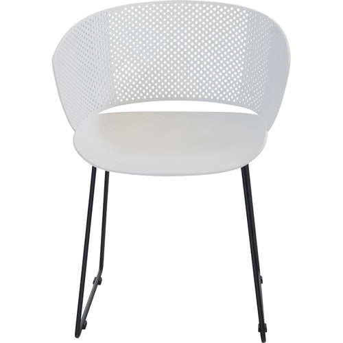 Lesli Living bistrostoel Orly - wit - 58,5x45,5∕53x79cm - set van 4