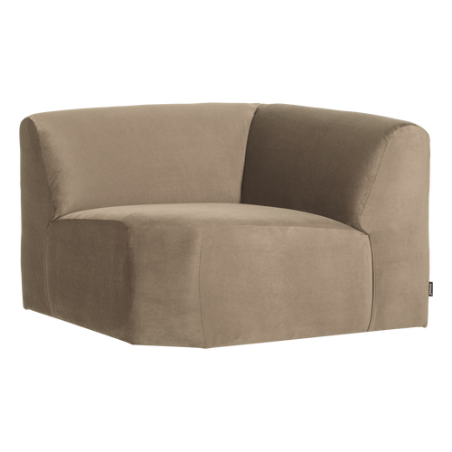 WOOOD hoekelement recht Mojo Base - Velvet - Khaki - 74x105x105