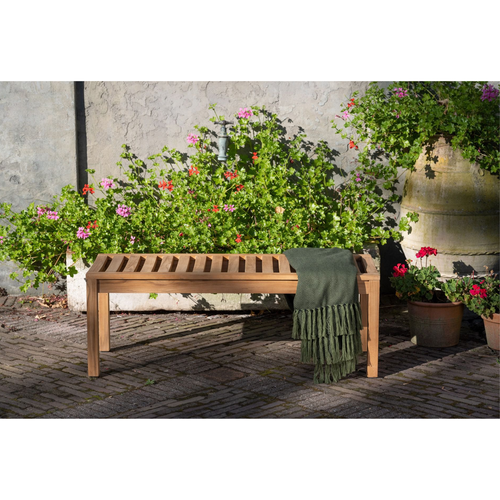 Exotan tuinbank 2-zits Comfort - Teak - Naturel - 44x120x45 - vtwonen shop