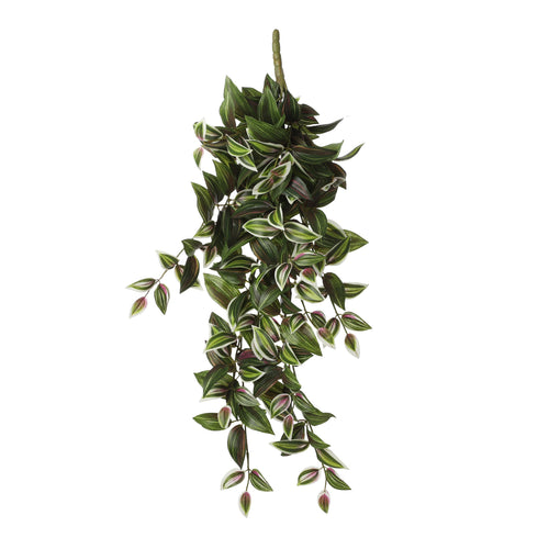 Mica Decorations Tradescantia Kunst Hangplant - L15 x B20 x H54 cm - Groen