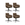 Furnhouse eetkamerstoelen armleuning Marco - Cognacbruin - Leer - Set van 4