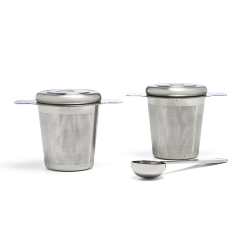 Bredemeijer - Set van 2 theefilters en een maatlepel - RVS - vtwonen shop