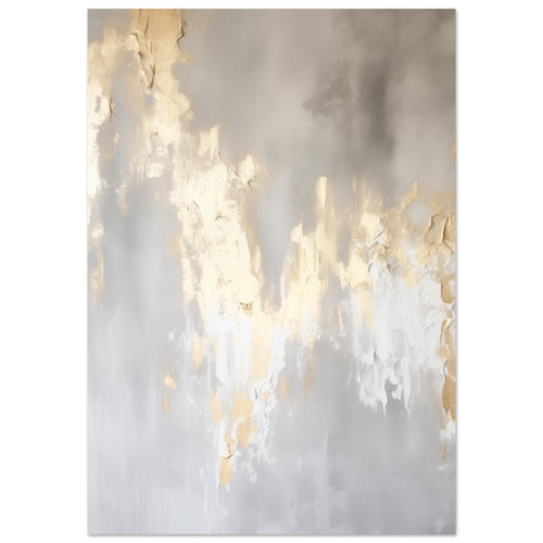 Artfulprints  Abstract - Golden touch   poster A4 21x29.7 cm - vtwonen shop
