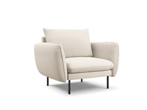 Cosmopolitan Design Fauteuil Vienna boucle, beige - 94x97x95cm