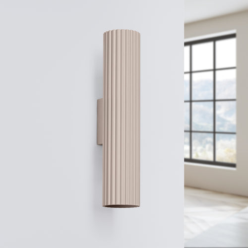 Sollux Lighting Wandlamp KARBON 30 taupe - 6,5x8,5x30cm