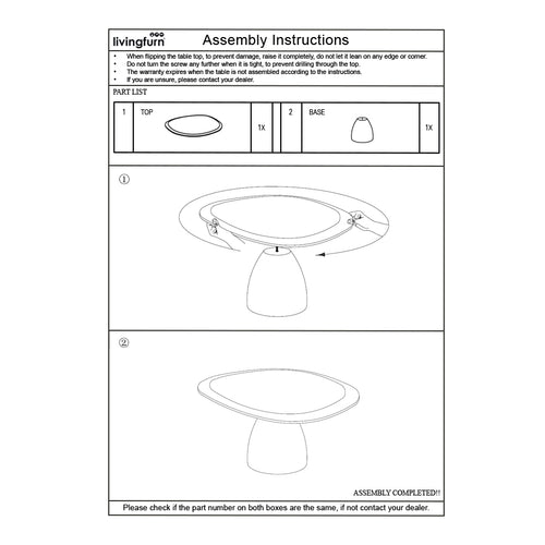 Brix salontafel  Marron - beige - mangohout - 86cm