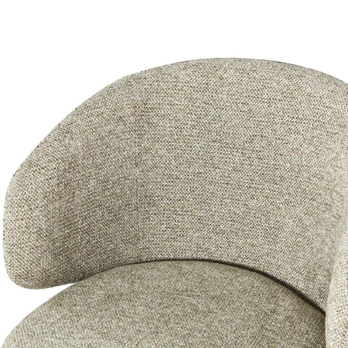 DÉJA Living Eetkamerstoel Sueca - Taupe Stof - Draaibaar - Set van 2 - vtwonen shop