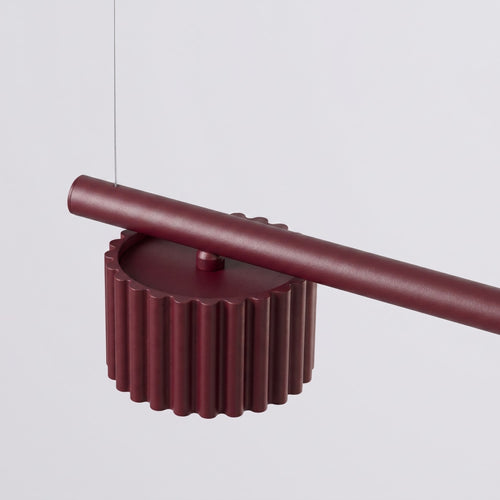 Sollux Lighting Kroonluchter AURA 4 bordeaux Gx53 - 122x10x208cm