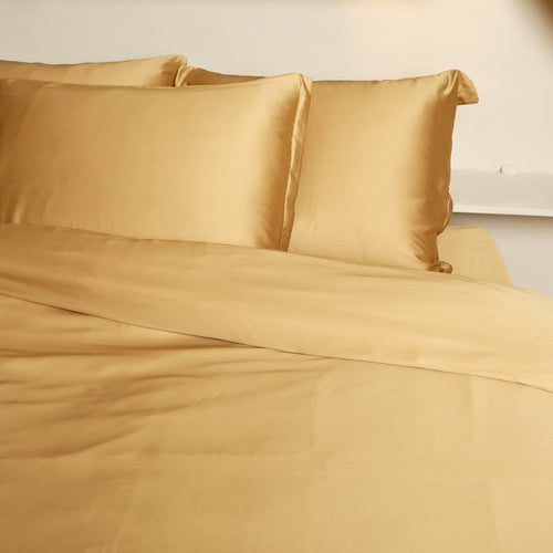 Coco & Cici - Eco Bamboe Kussensloop Okergeel - 1 kussensloop 65x65