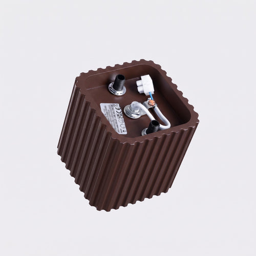 Sollux Lighting Plafondlamp RIFF 1 bruin GU10 - 10x10x10cm