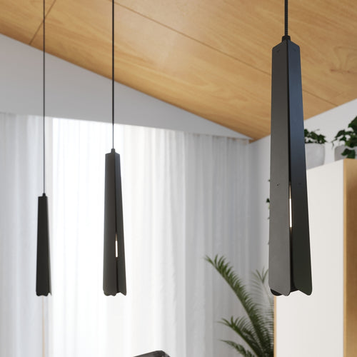 Sollux Lighting Hanglamp PRYSM 3P zwart - 19,5x19,5x120cm