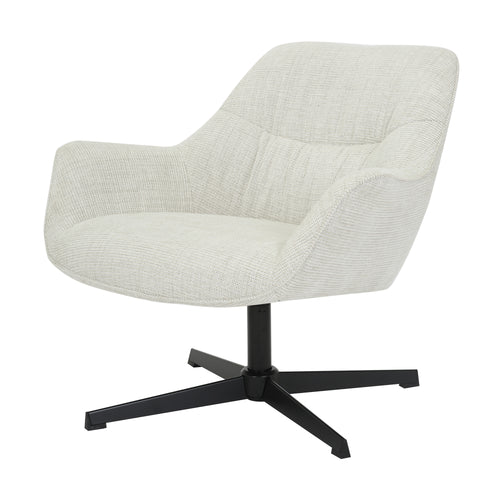 Livingfurn fauteuil Daphne Greige - lichtgrijs - stof
