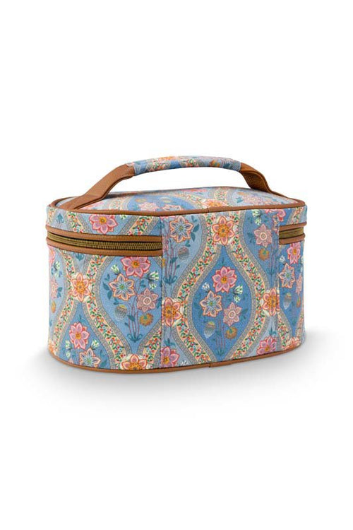 Pip Studio - Cleo Make-up Tasje Dames - Ornamento - Blauw - 26x16x16cm