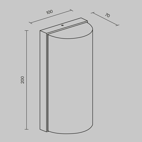 Maytoni Outdoor - Wandlamp Badd - Grafiet - vtwonen shop