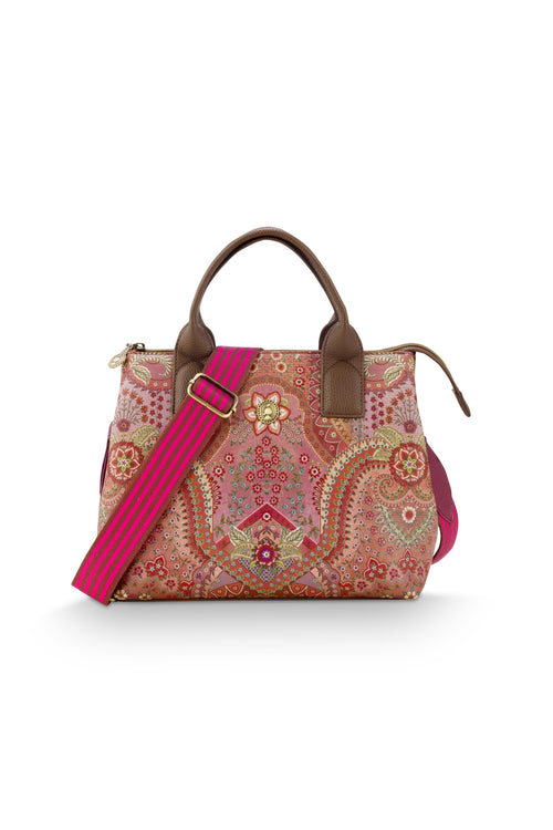Pip Studio - Fia Handtas Dames - Jabali - Rood - 26.5x14x22cm