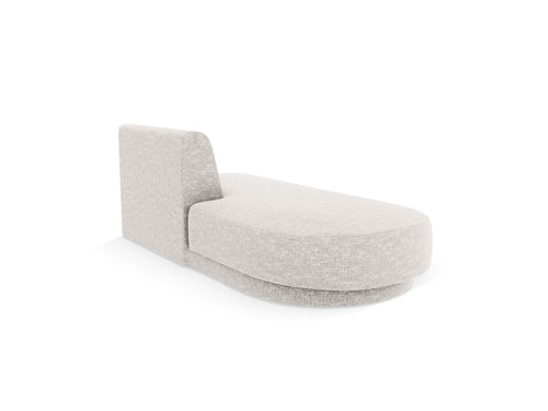 Micadoni - Module "Miley" 2 zitplaatsen, chenille lichtgrijs - 90x158x70cm
