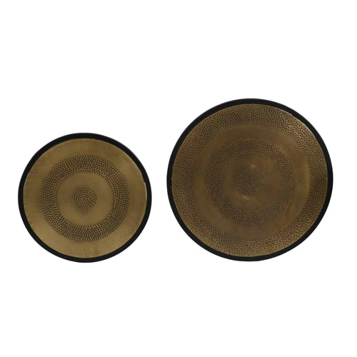 Light & Living bijzettafel KOME - zwart - Ø50cm - vtwonen shop