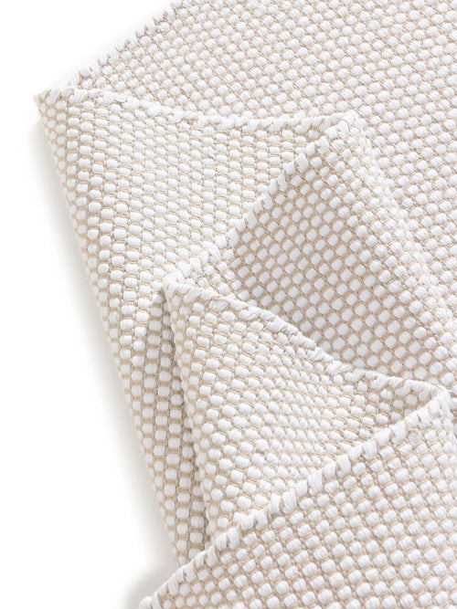 benuta katoenen vloerkleed Ron - wit - 160x230 cm