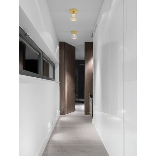 Merano Gander Geïntegreerde LED Semi Flush Light Goud Aluminium LED 4W 246Lm 3200K