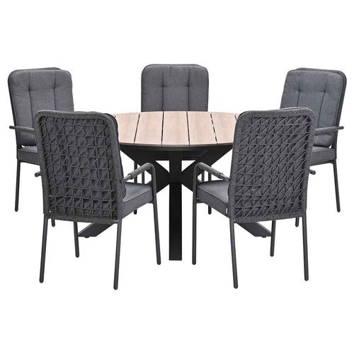 Garden Impressions tuinset Aleria - Tulli - Napoli sand - Ø148x75 cm - 6-delig